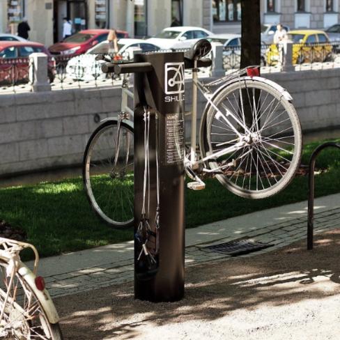 Станция для обслуживания велосипедов в Новой Голландии