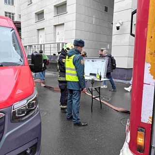 Противопожарная тренировка с МЧС